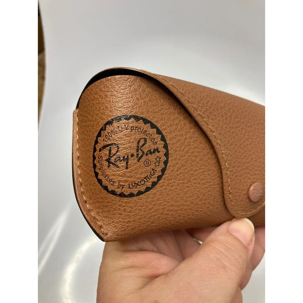 Ray Ban sunglasses‎ case cognac tan brown